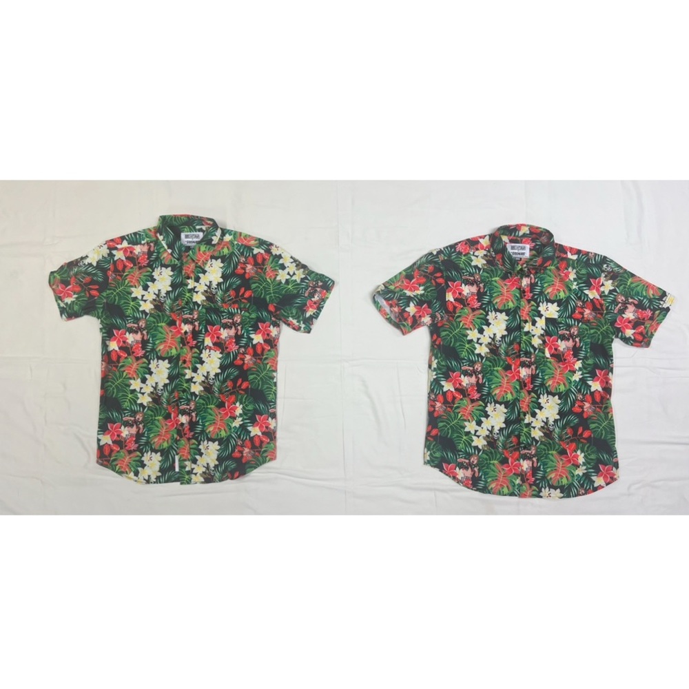 Quantity 2 - RSVLTS The Goonies UNISEX Tropical Shirt - Red, Green, Black
